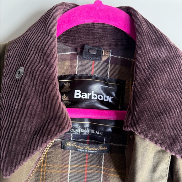 Barbour Olive Green Waxed Classic Bedale Jacket - Picture 4 of 8